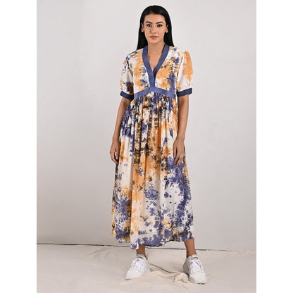 Bohame Serene V-Neck Cream Dress