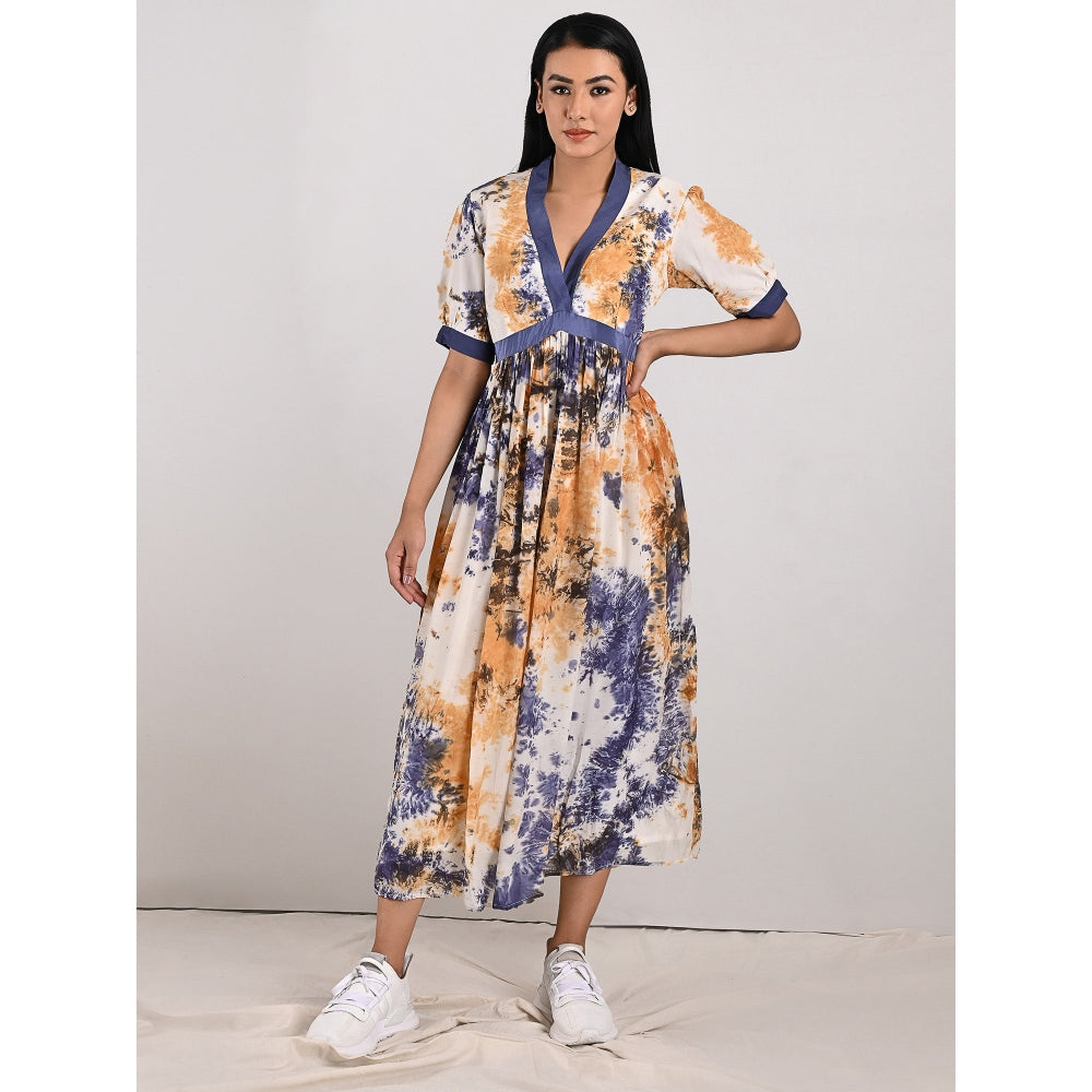 Bohame Serene V-Neck Cream Dress