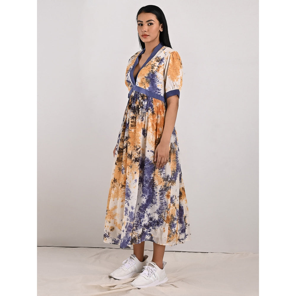 Bohame Serene V-Neck Cream Dress