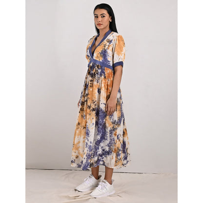 Bohame Serene V-Neck Cream Dress