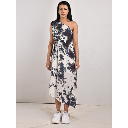 Bohame Vivian One Shoulder Tie-Dye Dress