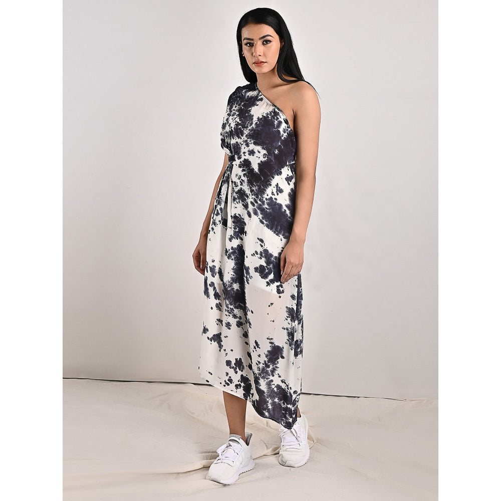 Bohame Vivian One Shoulder Tie-Dye Dress