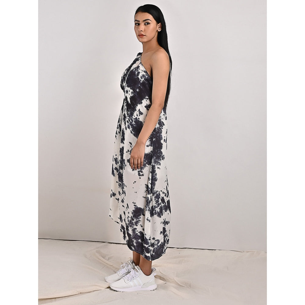 Bohame Vivian One Shoulder Tie-Dye Dress