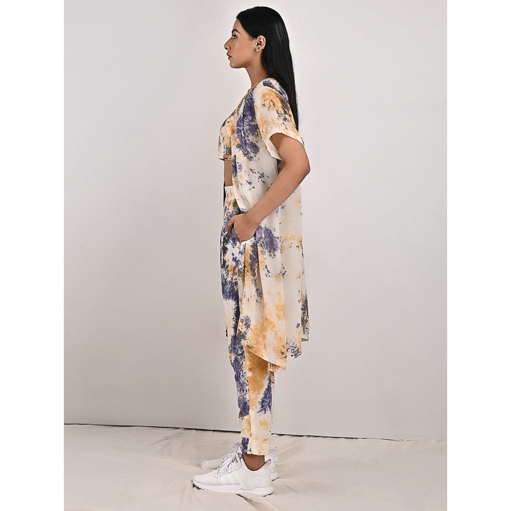 Bohame Penelope Blue & Mustard Co-Ord (Set of 3)