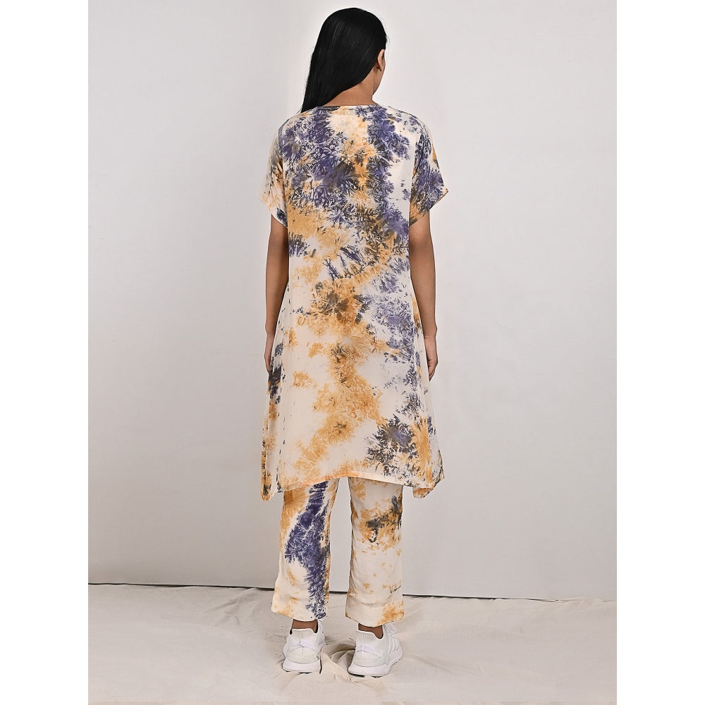 Bohame Penelope Blue & Mustard Co-Ord (Set of 3)