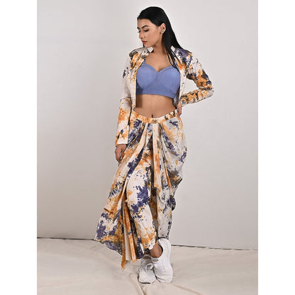 Bohame Jemina Mustard & Blue Jacket (Set of 3)