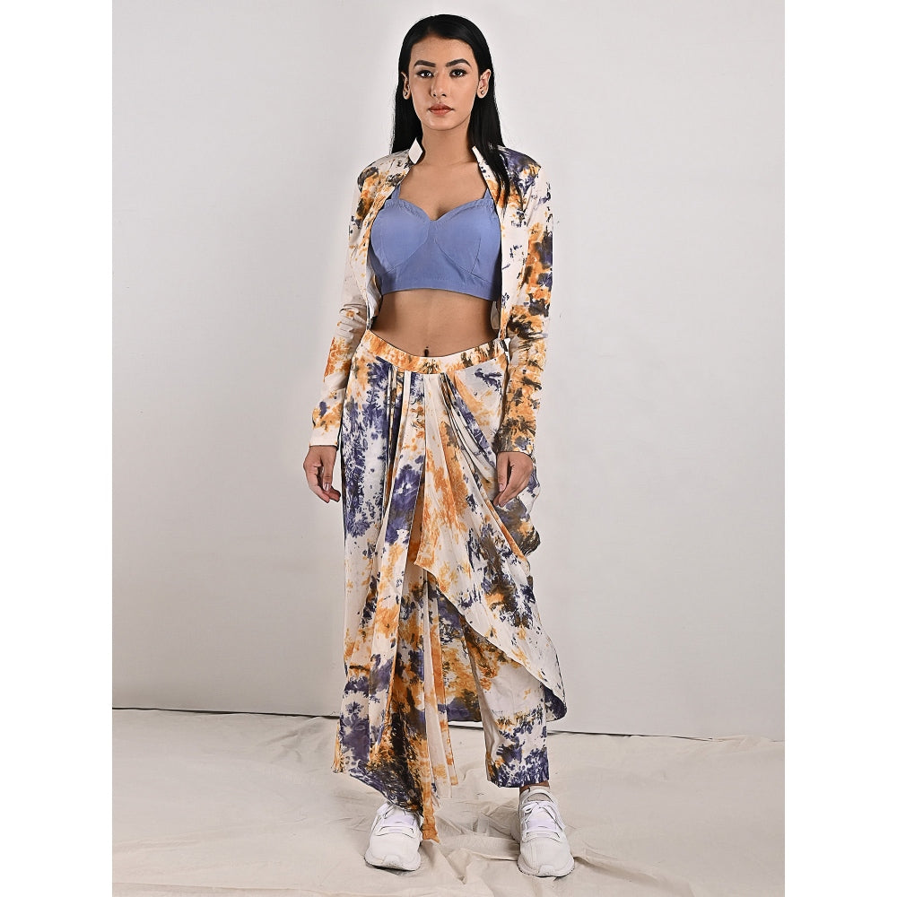 Bohame Jemina Mustard & Blue Jacket (Set of 3)