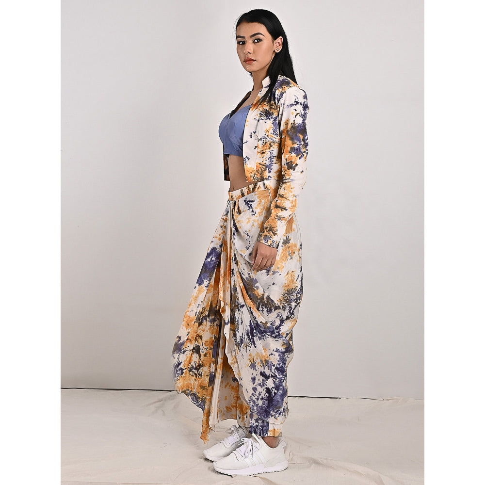 Bohame Jemina Mustard & Blue Jacket (Set of 3)