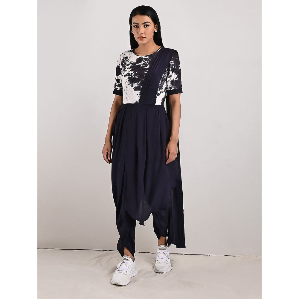 Bohame Bryce Black & White Concept Saree