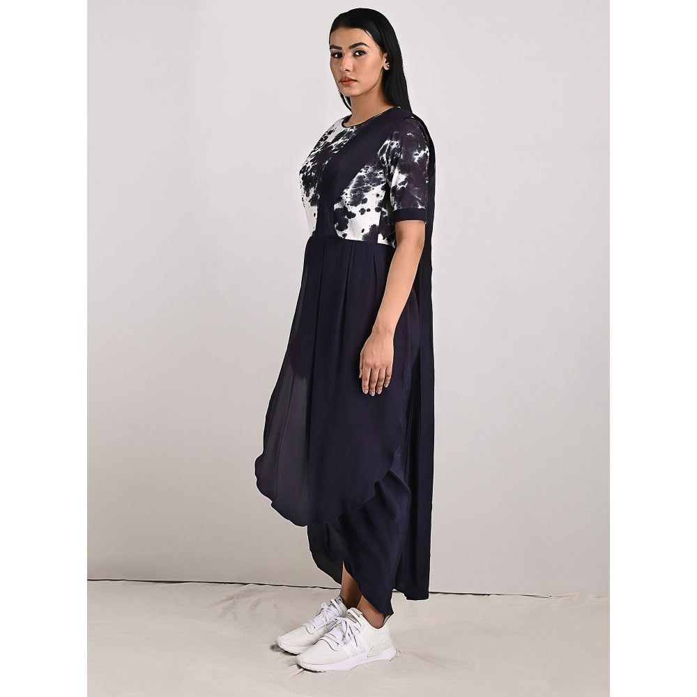 Bohame Bryce Black & White Concept Saree