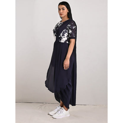 Bohame Bryce Black & White Concept Saree