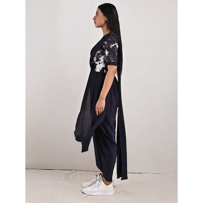 Bohame Bryce Black & White Concept Saree