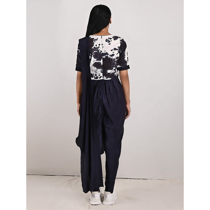 Bohame Bryce Black & White Concept Saree