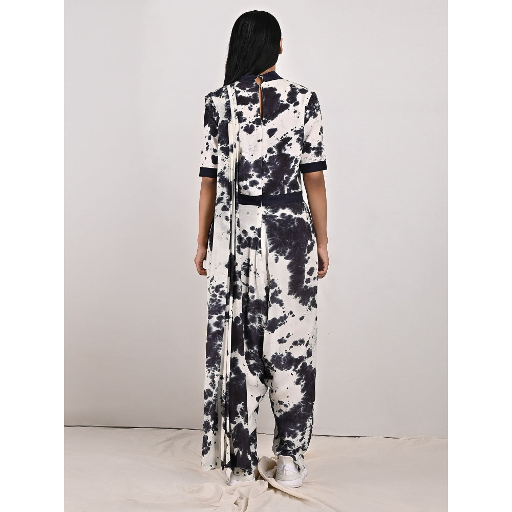 Bohame Dylan Grey & Black Concept Saree