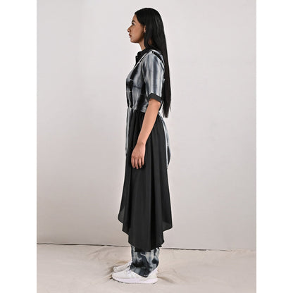 Bohame Verona Crepe Black & Grey Concept Saree