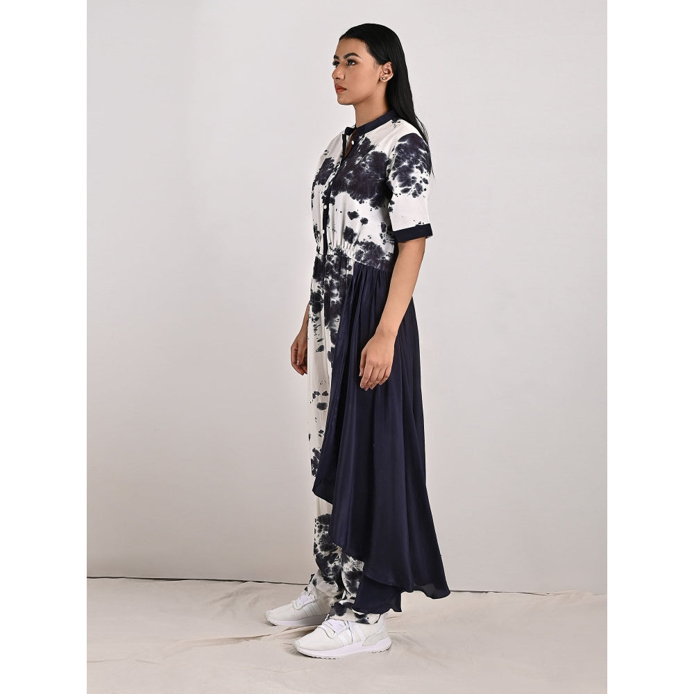 Bohame Tracy Crepe White & Black Concept Saree