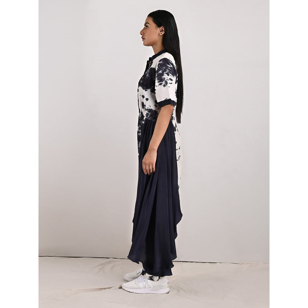 Bohame Tracy Crepe White & Black Concept Saree