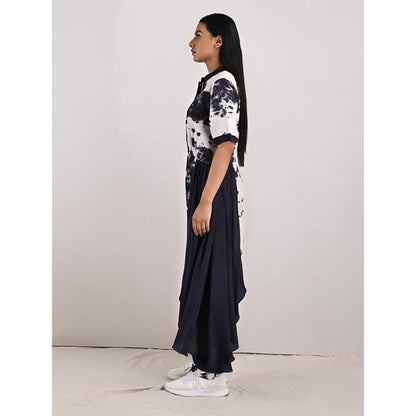 Bohame Tracy Crepe White & Black Concept Saree