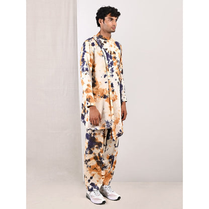 Bohame Arlo Blue and Mustard Kurta-Salwar (Set of 2)