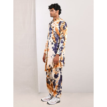 Bohame Arlo Blue and Mustard Kurta-Salwar (Set of 2)