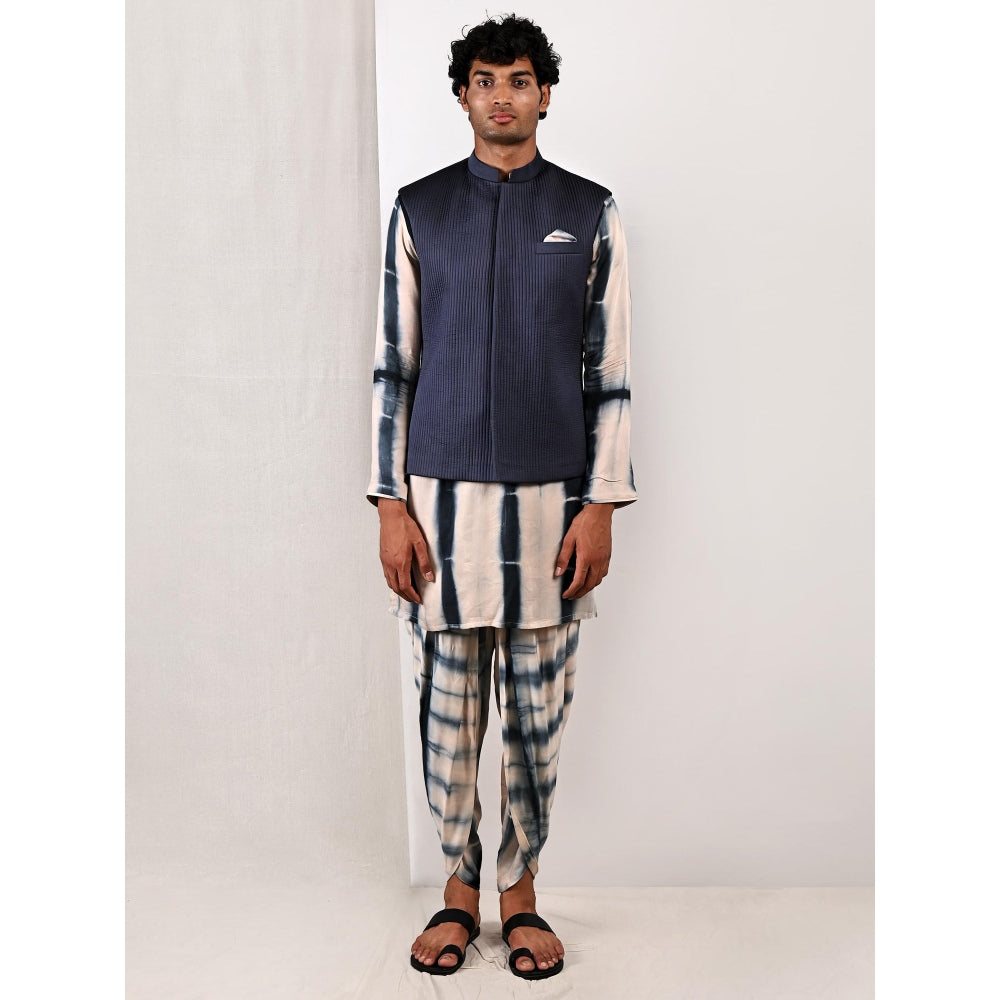 Bohame Archibald Tie Dye Jacket and Kurta (Set of 3)