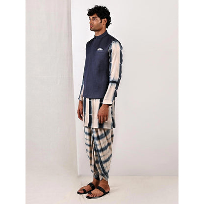 Bohame Archibald Tie Dye Jacket and Kurta (Set of 3)