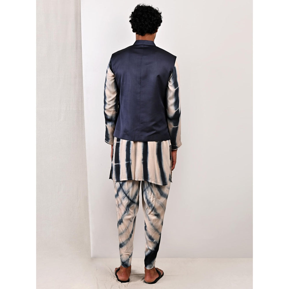 Bohame Archibald Tie Dye Jacket and Kurta (Set of 3)