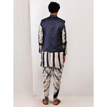 Bohame Archibald Tie Dye Jacket and Kurta (Set of 3)