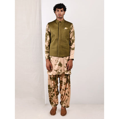 Bohame Bryn Tie Dye Jacket and Kurta (Set of 3)