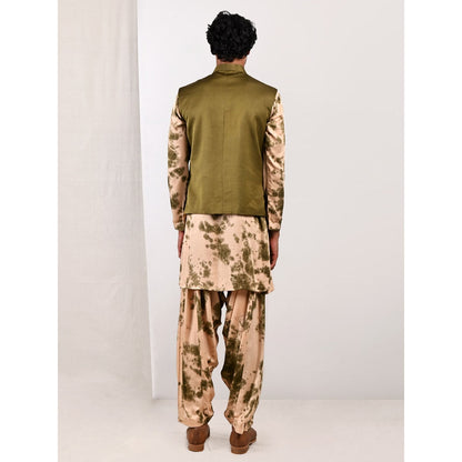 Bohame Bryn Tie Dye Jacket and Kurta (Set of 3)