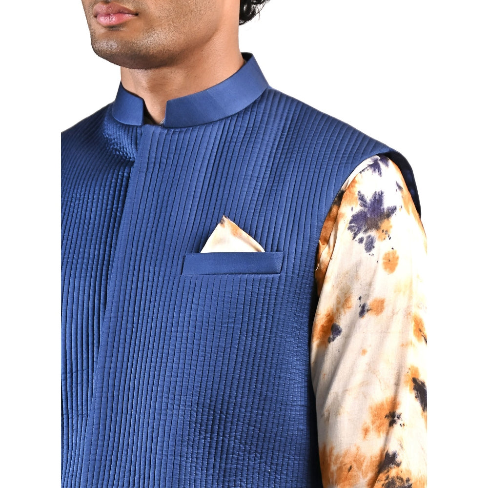 Bohame Cian Tie Dye Jacket and Kurta (Set of 3)