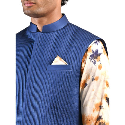 Bohame Cian Tie Dye Jacket and Kurta (Set of 3)