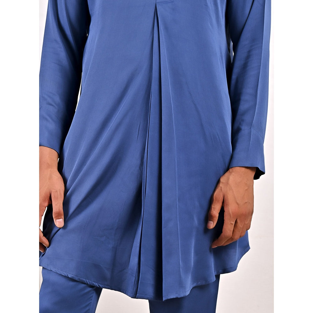 Bohame Duncan Tie Dye Pleated Kurta and Jacket (Set of 3)