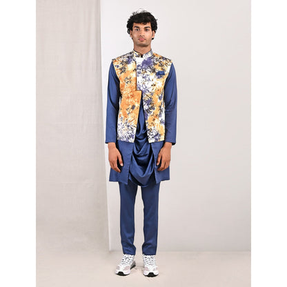 Bohame Ivor Tie Dye Cowl Kurta and Jacket (Set of 3)