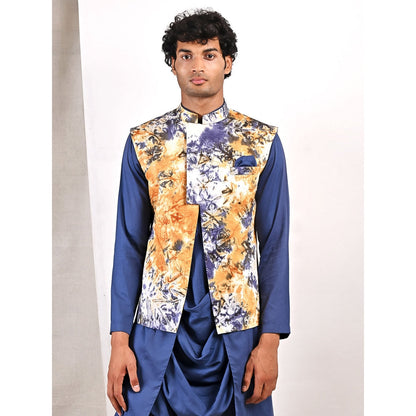 Bohame Ivor Tie Dye Cowl Kurta and Jacket (Set of 3)