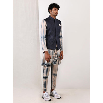 Bohame Aiden Tie Dye Cowl Kurta and Jacket (Set of 3)