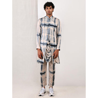 Bohame Aiden Tie Dye Cowl Kurta and Jacket (Set of 3)