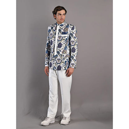 Bohame Karl Digital Print Bandhgala (Set of 2)