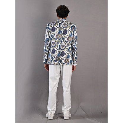 Bohame Karl Digital Print Bandhgala (Set of 2)