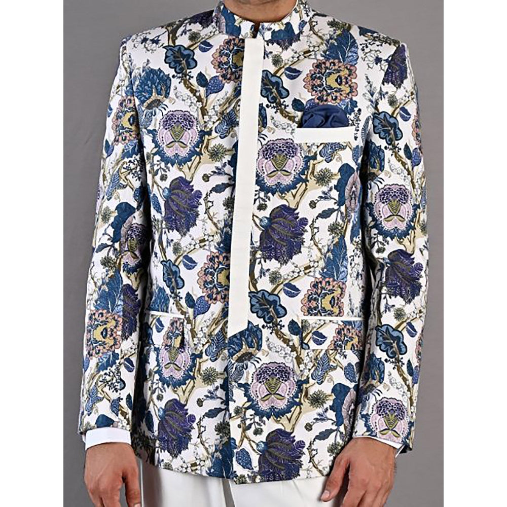 Bohame Karl Digital Print Bandhgala (Set of 2)