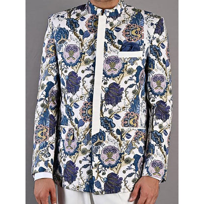 Bohame Karl Digital Print Bandhgala (Set of 2)