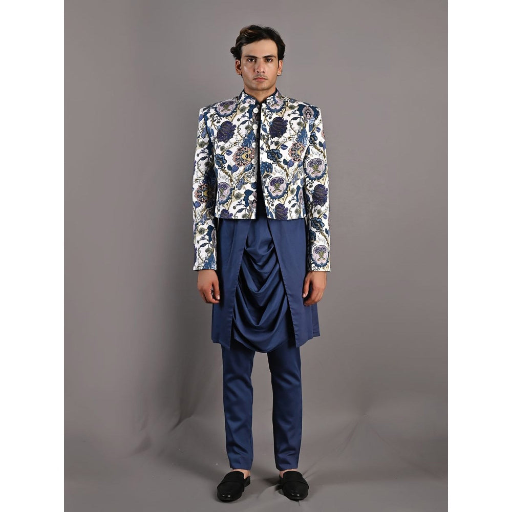 Bohame Karl Digital Print Bandhgala (Set of 3)