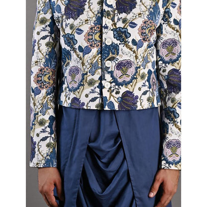 Bohame Karl Digital Print Bandhgala (Set of 3)