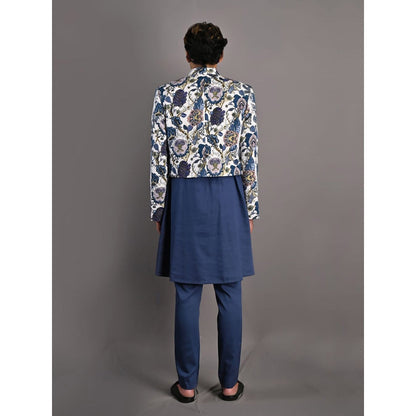 Bohame Karl Digital Print Bandhgala (Set of 3)