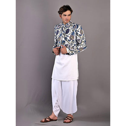 Bohame Zephyr Digital Print Nehru Jacket (Set of 3)