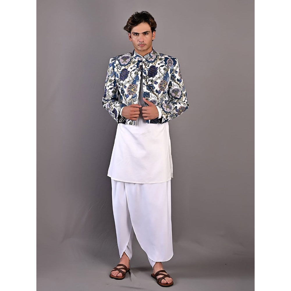 Bohame Zephyr Digital Print Nehru Jacket (Set of 3)