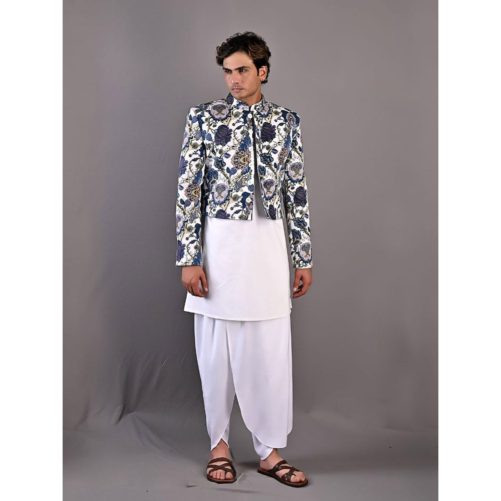 Bohame Zephyr Digital Print Nehru Jacket (Set of 3)