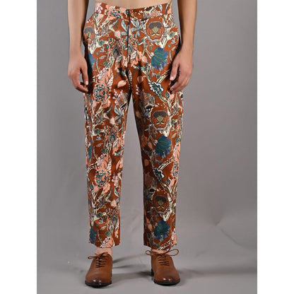 Bohame Quill Multi Maroon Kurta (Set of 2)