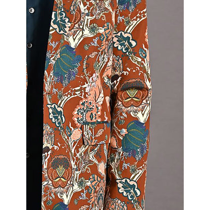 Bohame Quill Multi Maroon Kurta (Set of 3)