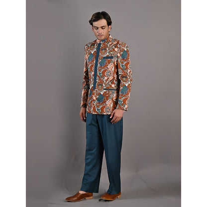 Bohame Ren Digital Print Bandhgala (Set of 2)